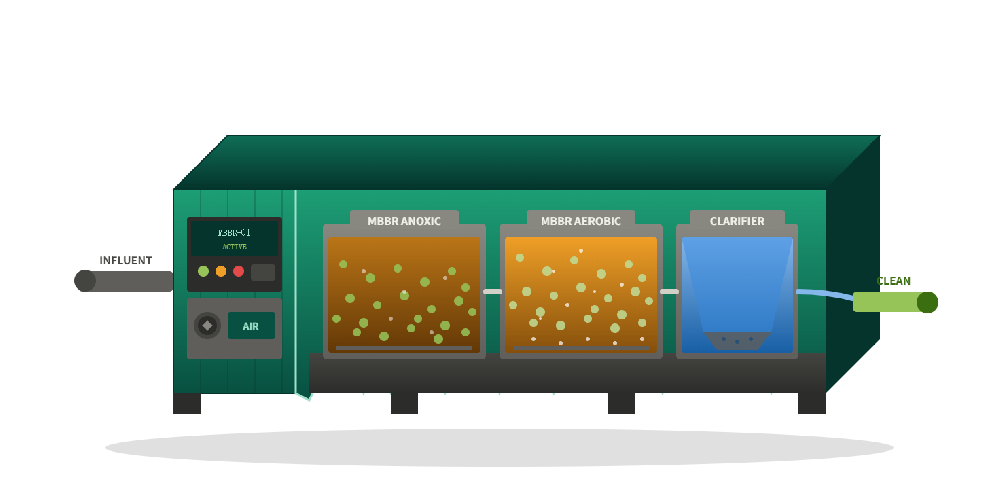 Container MBBR System — Resilient Biology, Ready to Deploy